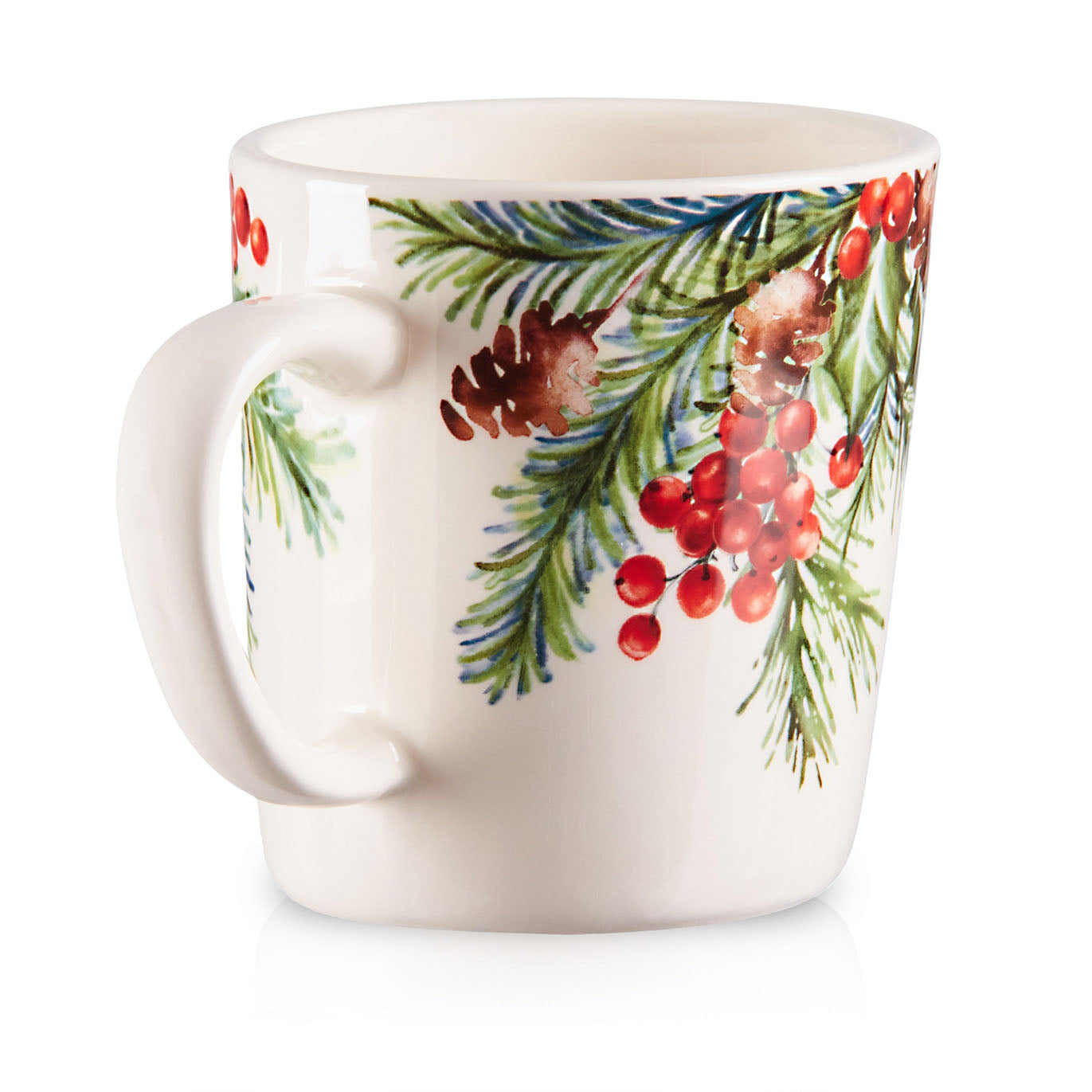 Pier 1 Berries & Balsam Set of 4 Mugs