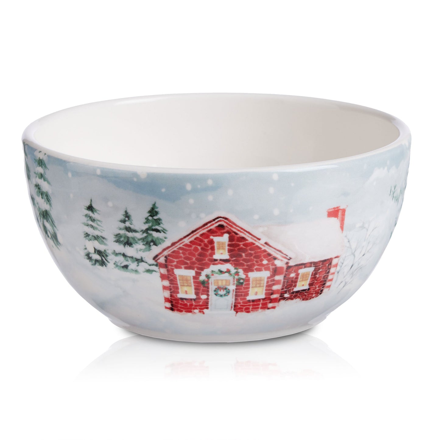 Pier 1 Home for Christmas Set of 4 Cereal Bowls