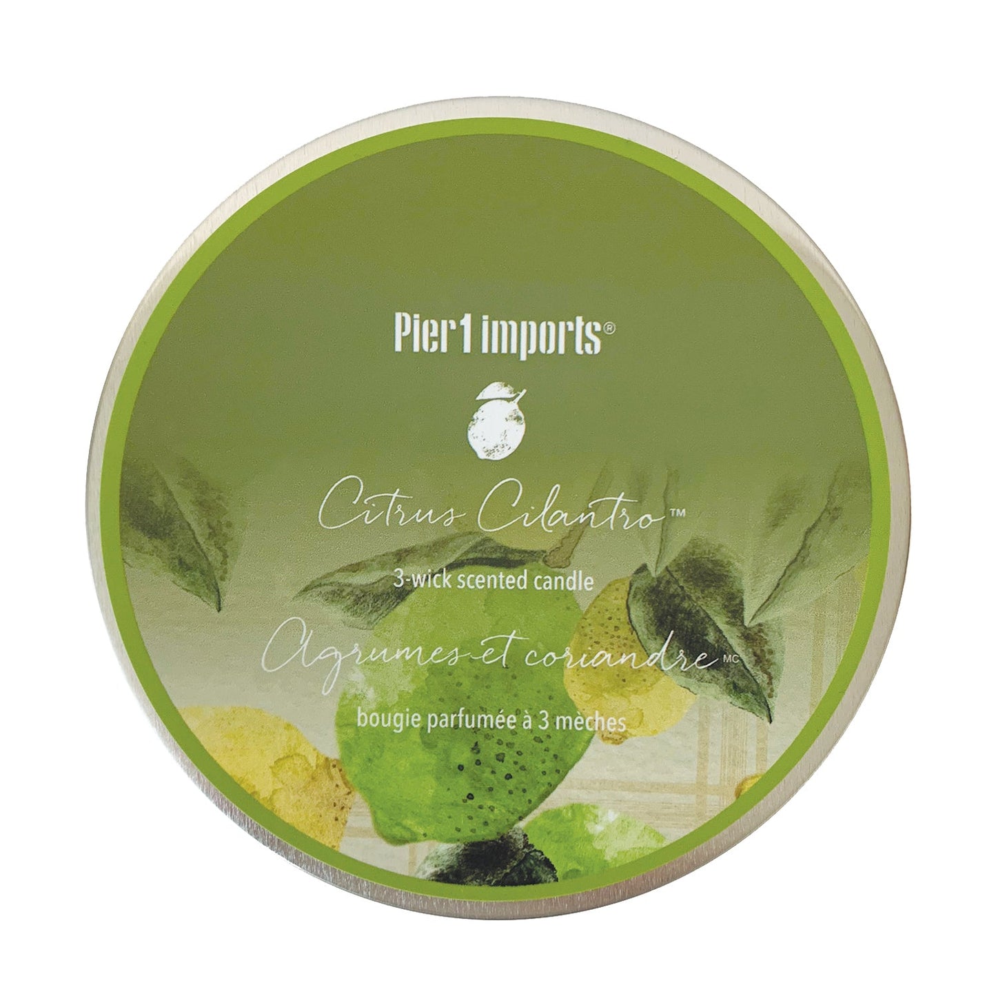 Pier 1 Citrus Cilantro® Filled 3-Wick Candle 14oz