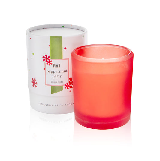 Pier 1 Peppermint Party 8oz Boxed Soy Candle