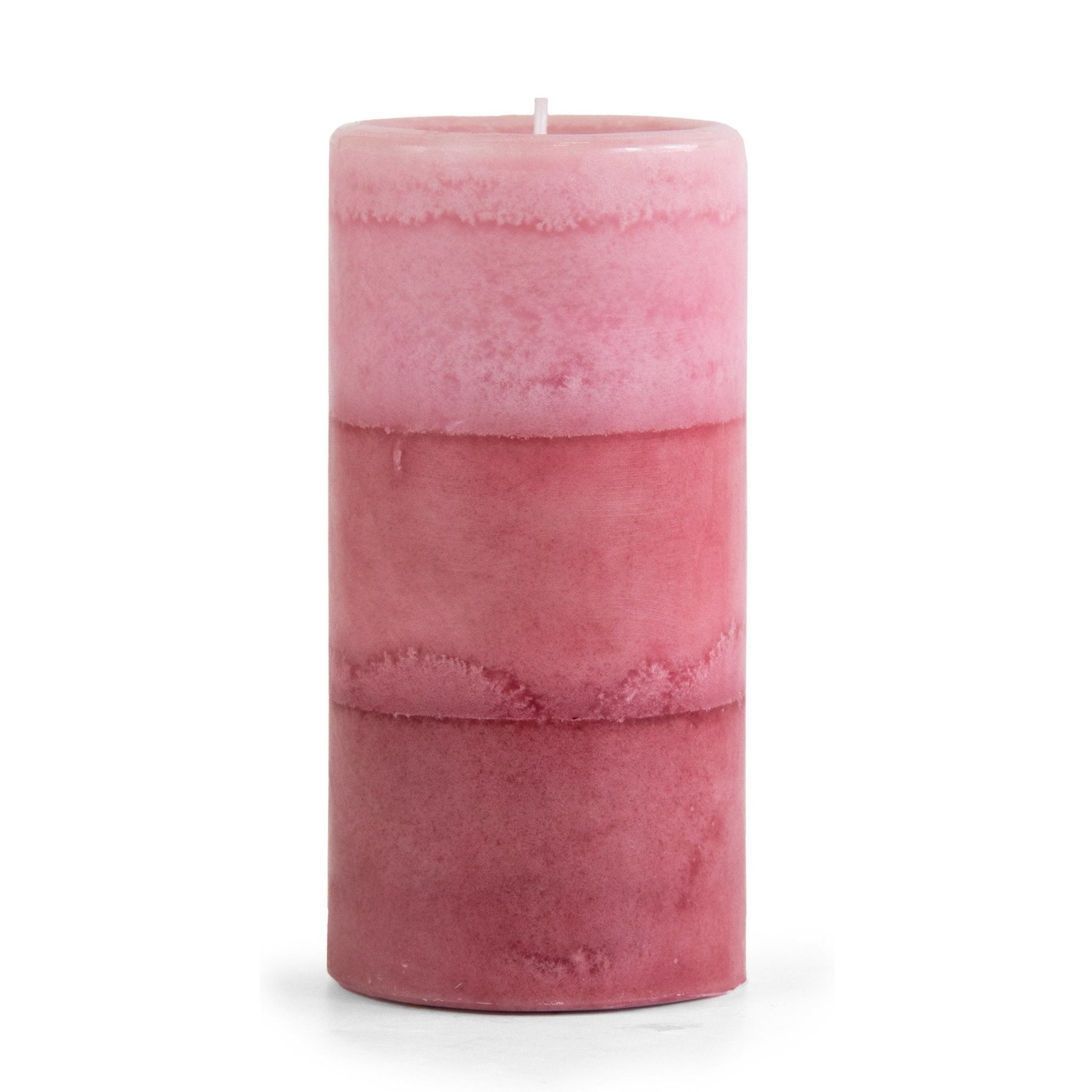 Pier 1 Pink Champagne 3x6 Layered Pillar Candle - Pier 1